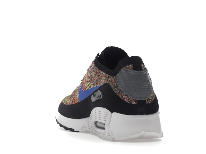 Nike Air Max 90 Ultra 2.0 Flyknit Black Medium Blue Cool Grey (Women's)