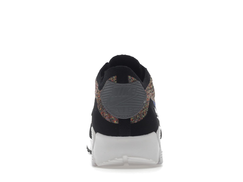 Nike Air Max 90 Ultra 2.0 Flyknit Black Medium Blue Cool Grey (Women's)