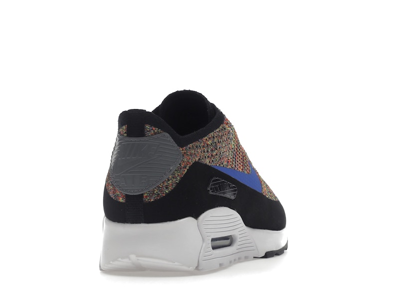 Nike Air Max 90 Ultra 2.0 Flyknit Black Medium Blue Cool Grey (Women's)