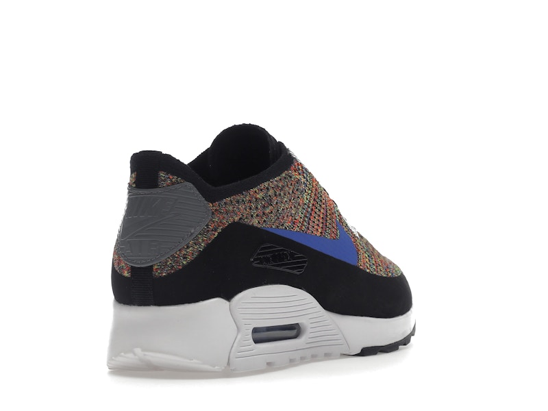 Nike Air Max 90 Ultra 2.0 Flyknit Black Medium Blue Cool Grey (Women's)