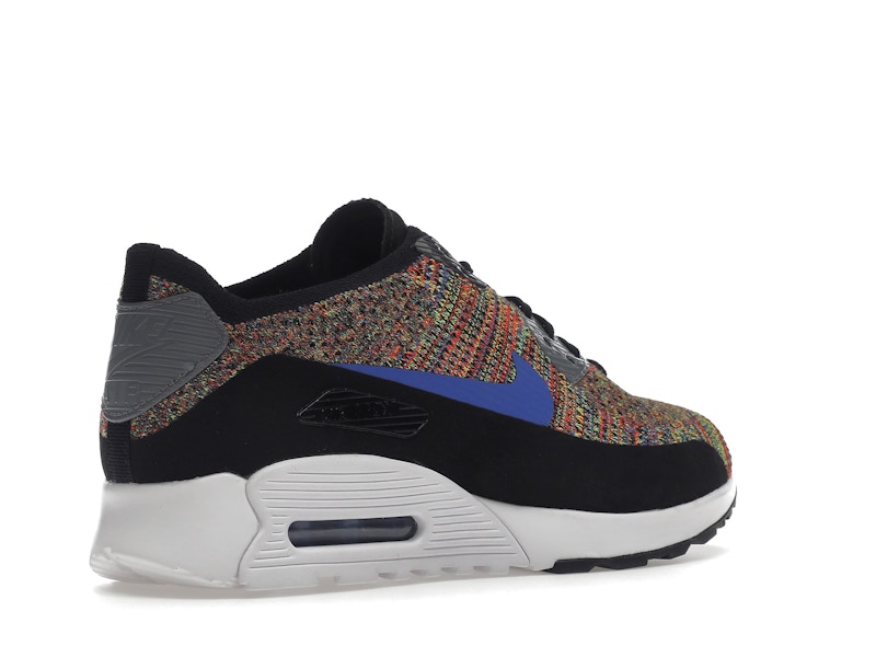 Nike Air Max 90 Ultra 2.0 Flyknit Black Medium Blue Cool Grey (Women's)