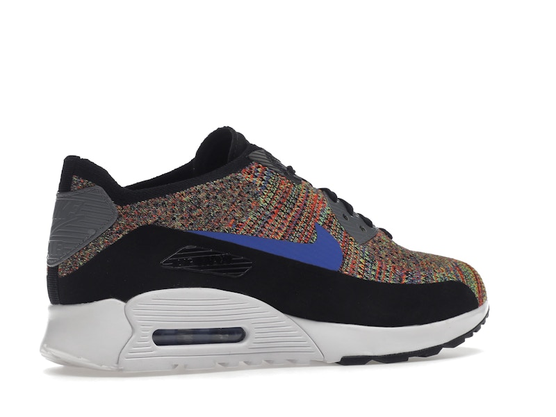 Nike Air Max 90 Ultra 2.0 Flyknit Black Medium Blue Cool Grey (Women's)
