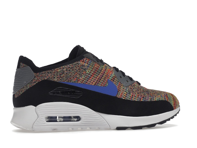 Nike Air Max 90 Ultra 2.0 Flyknit Black Medium Blue Cool Grey (Women's)