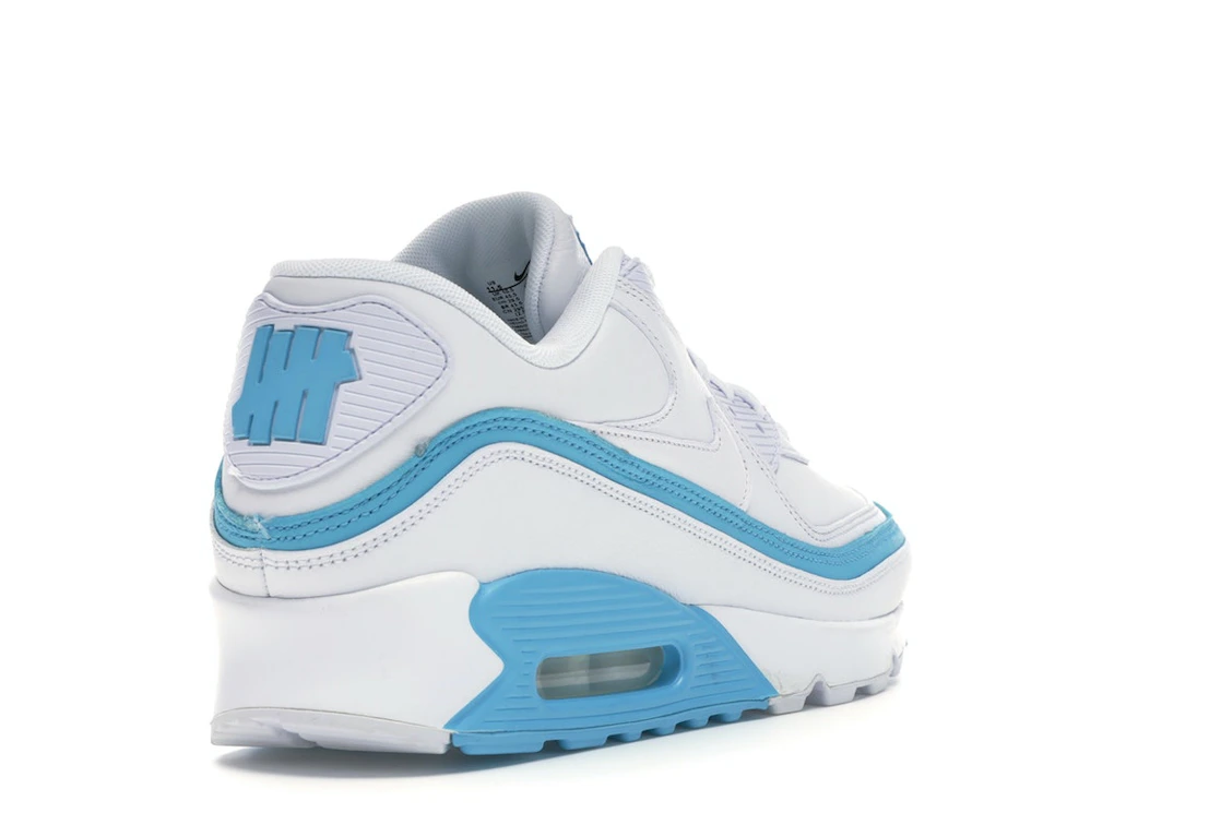 Nike Air Max 90 Undefeated White Blue Fury
