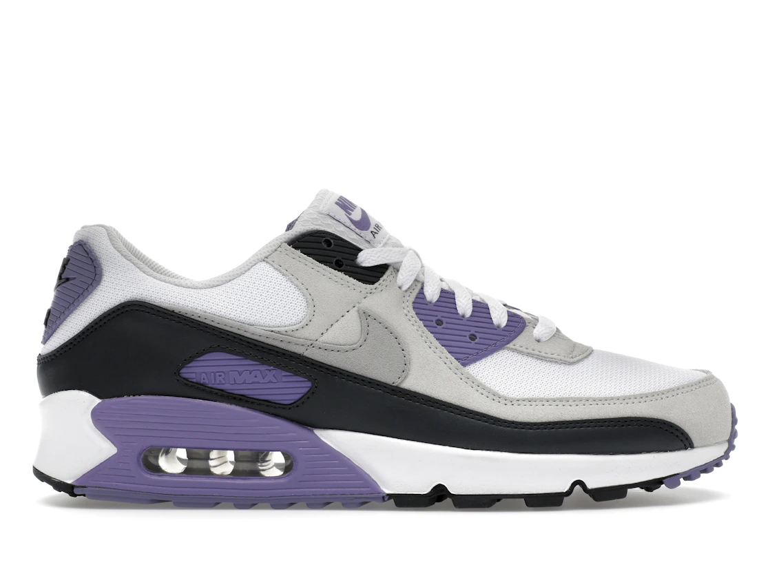 Nike Air Max 90 White Dusty Amethyst Photon Dust Light Smoke Grey