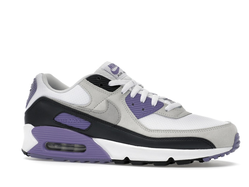 Nike Air Max 90 White Dusty Amethyst Photon Dust Light Smoke Grey