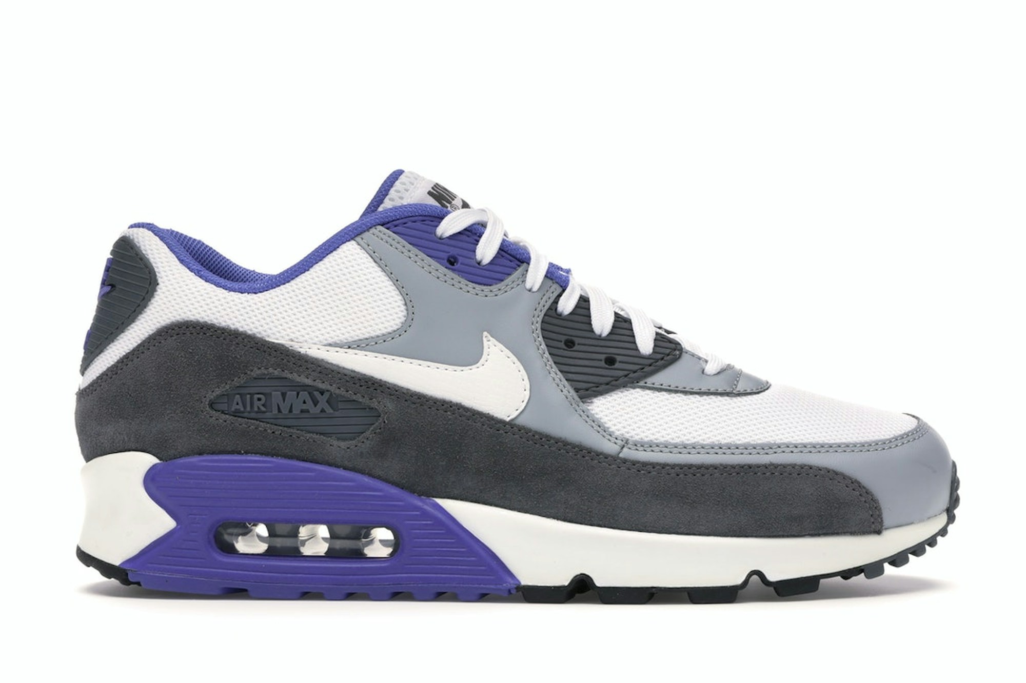 Nike Air Max 90 White Grey Violet - 537384-122
