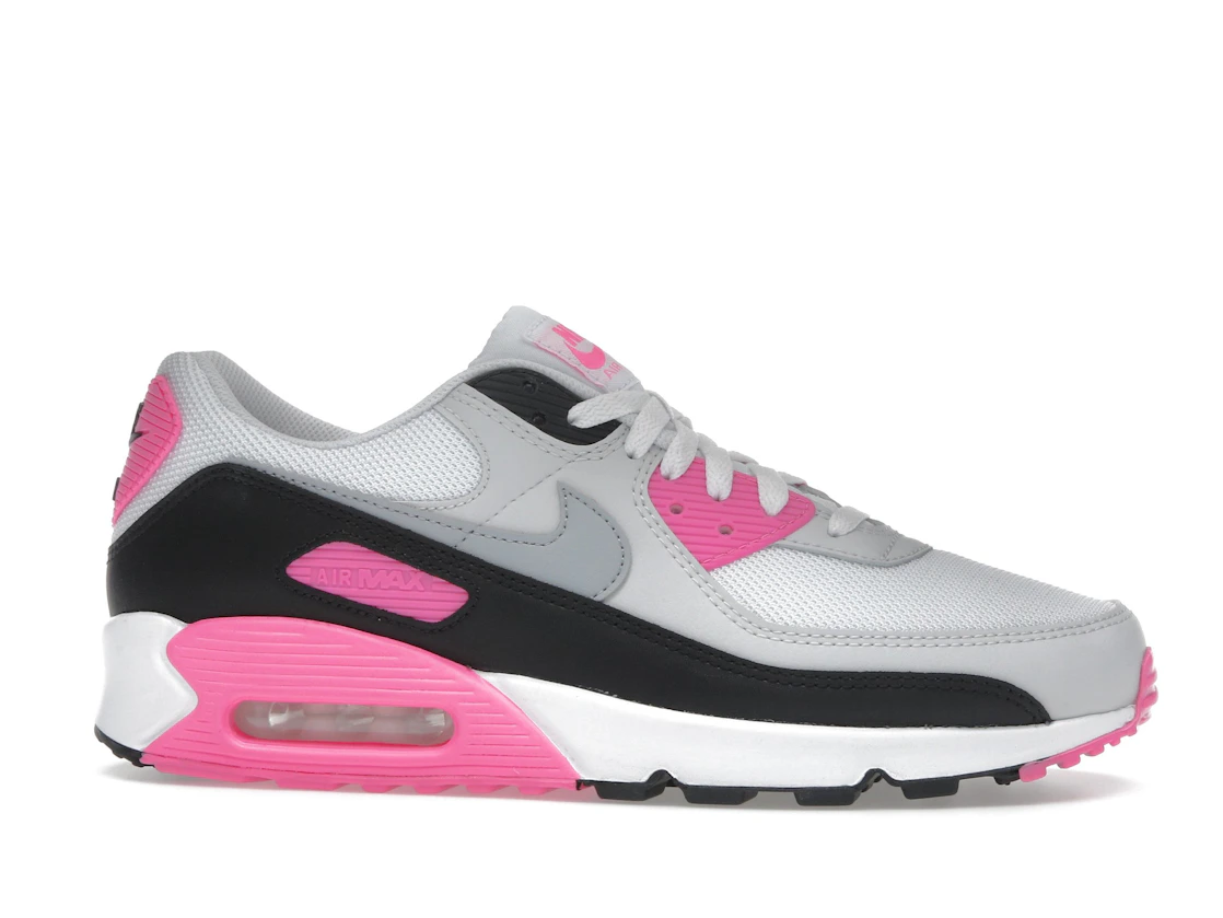 Nike Air Max 90 White Pink Glow Wolf Grey (Women's)