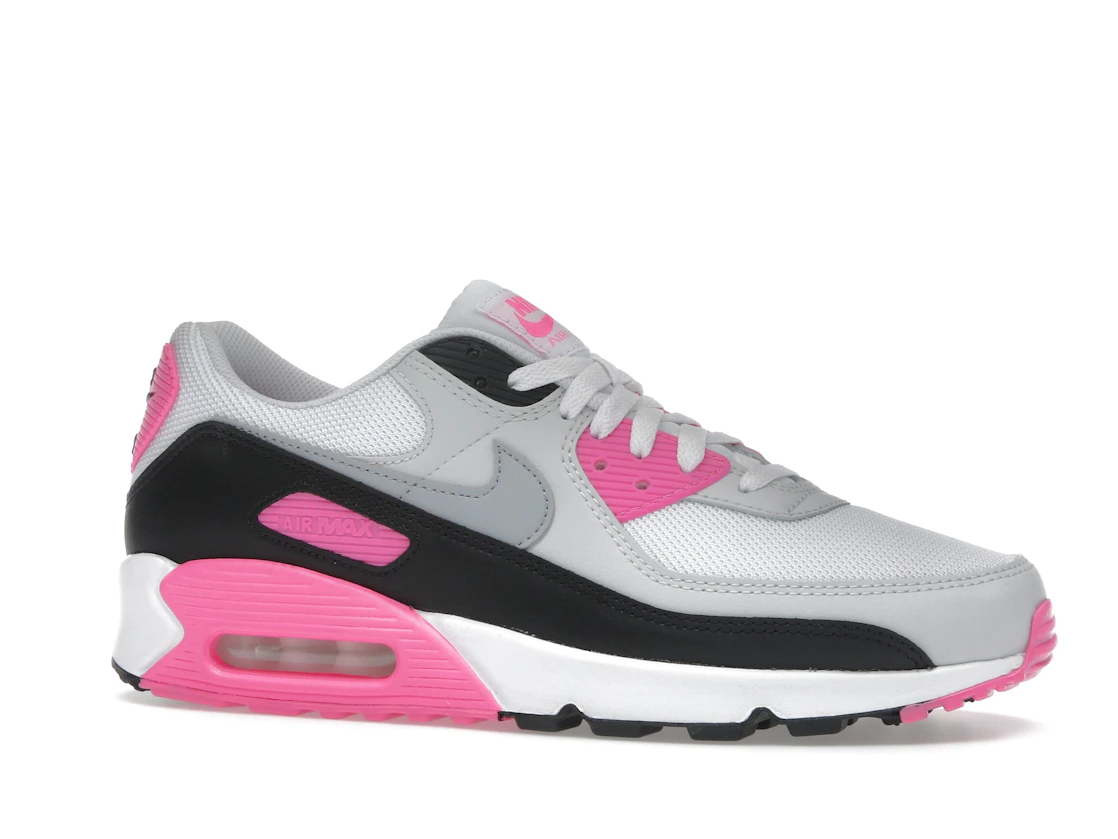 Nike Air Max 90 White Pink Glow Wolf Grey (Women's)