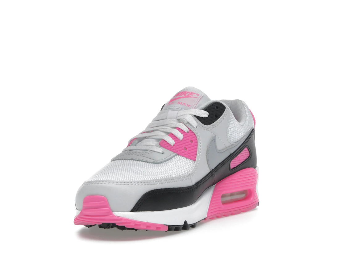 Nike Air Max 90 White Pink Glow Wolf Grey (Women's)