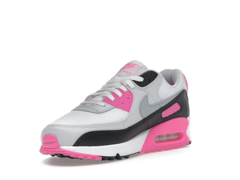 Nike Air Max 90 White Pink Glow Wolf Grey (Women's)