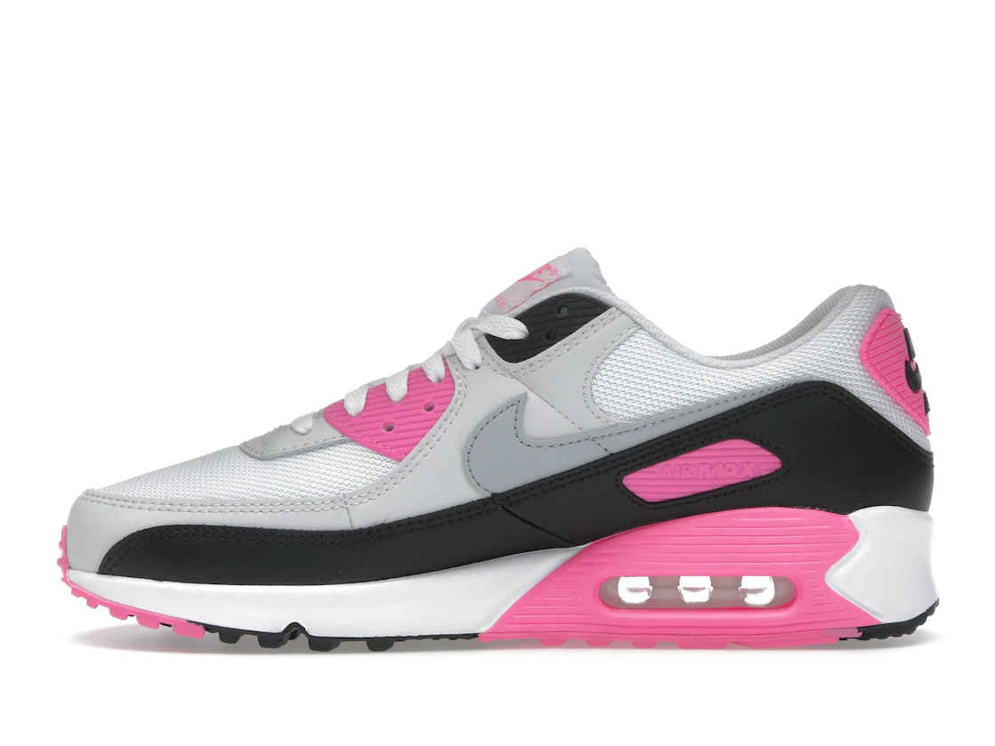 Nike Air Max 90 White Pink Glow Wolf Grey (Women's)