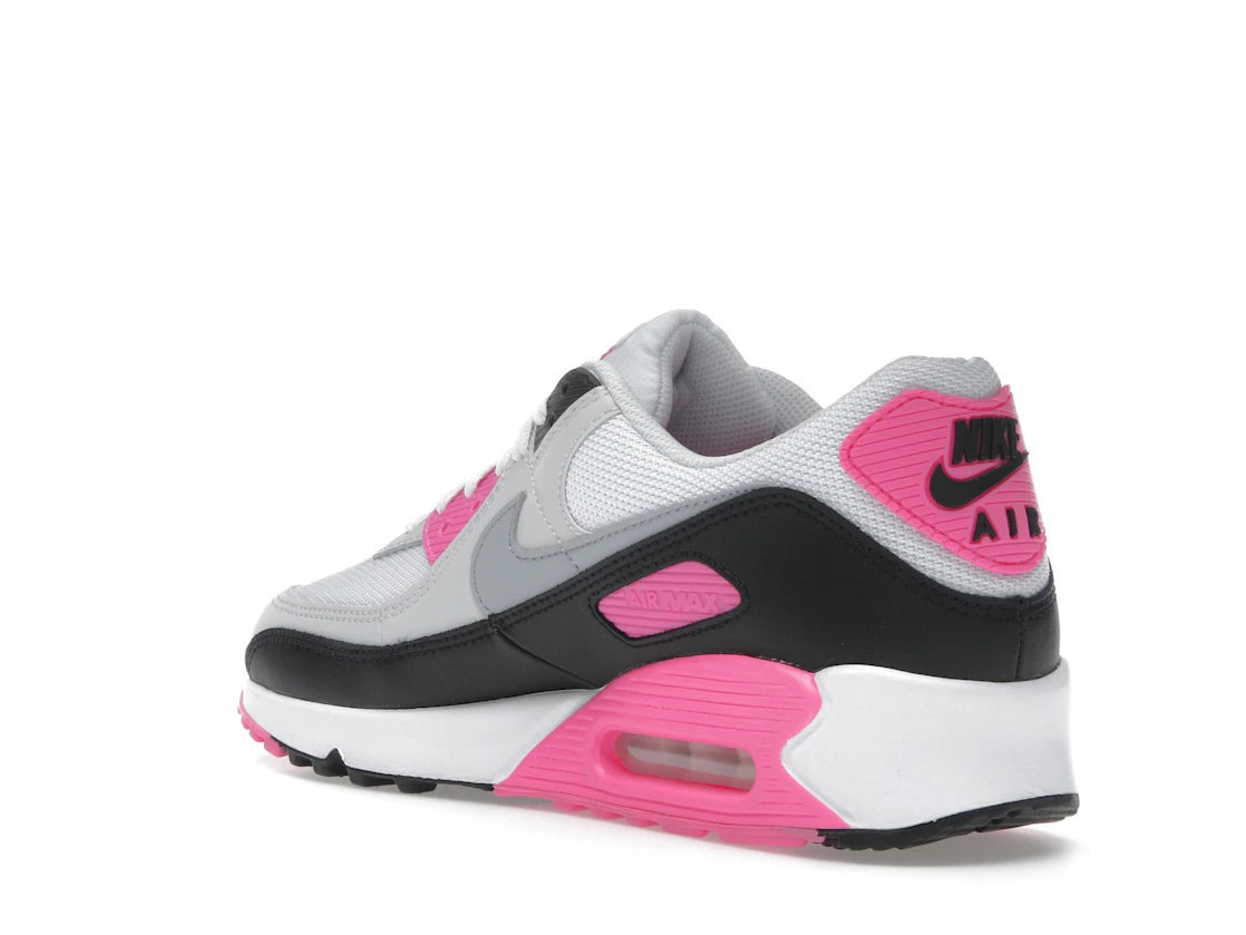 Nike Air Max 90 White Pink Glow Wolf Grey (Women's)