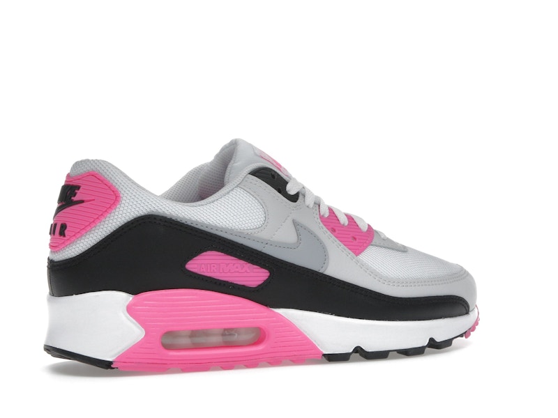 Nike Air Max 90 White Pink Glow Wolf Grey (Women's)