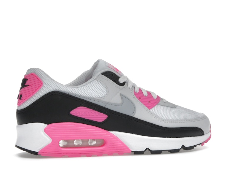 Nike Air Max 90 White Pink Glow Wolf Grey (Women's)
