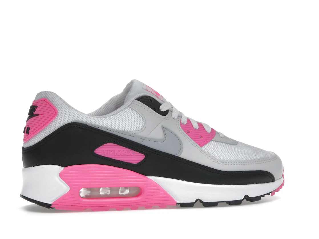 Nike Air Max 90 White Pink Glow Wolf Grey (Women's)