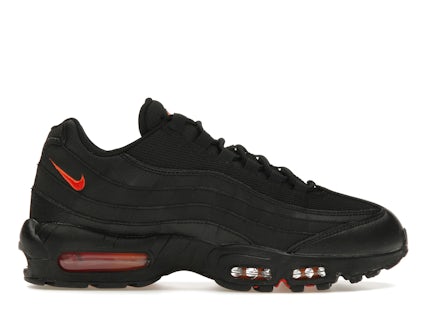 Air Max 95 Logo Black Red Nike Air Max 95 Black Red Orange Men's