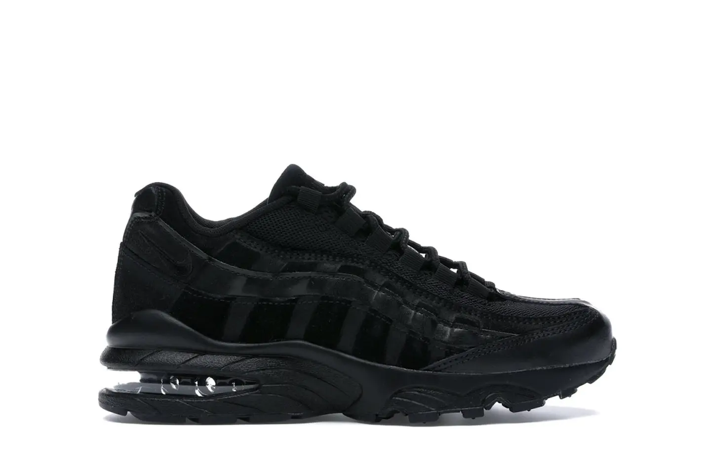 Nike Air Max 95 Black Suede (GS) Kids' - 307565-055 - US