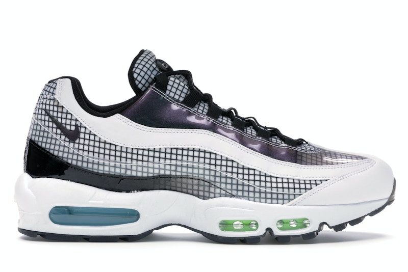 Nike air max 95 lv8 white/black/blue gaze grade school kids' shoe hotsell