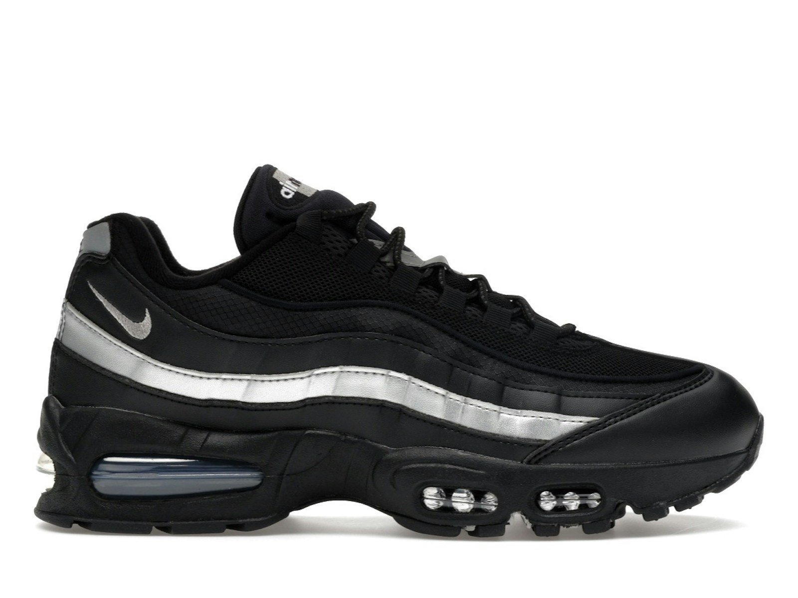 Nike Air Max 95 OG Big Bubble Black White Metallic Silver