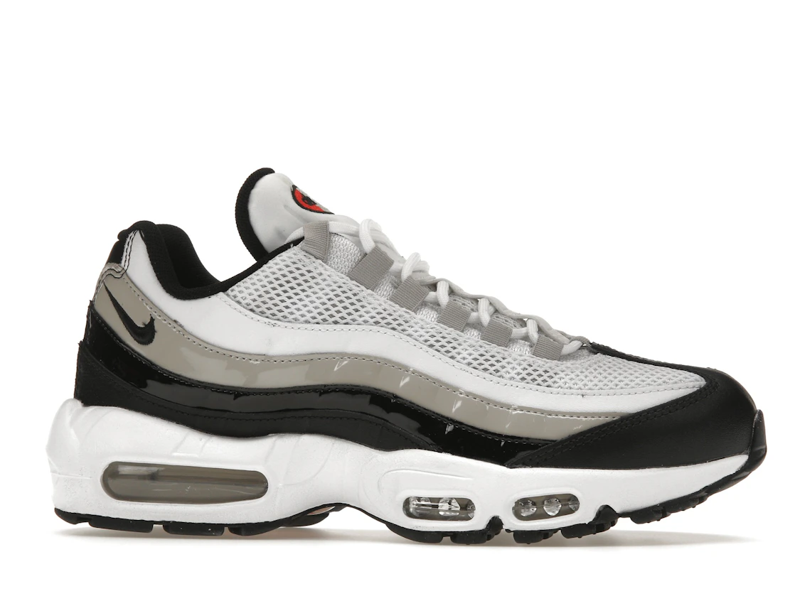 Nike Air Max 95 White Light Iron Ore Black Patent (Women's)