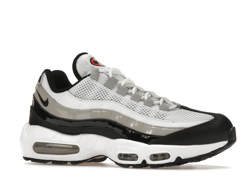 Nike Air Max 95 White Light Iron Ore Black Patent (Women's)