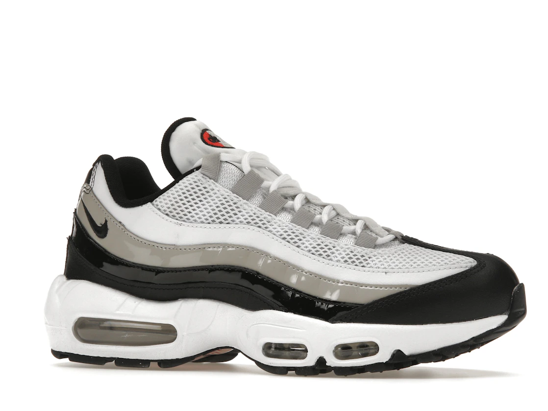 Nike Air Max 95 White Light Iron Ore Black Patent (Women's)