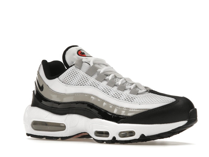 Nike Air Max 95 White Light Iron Ore Black Patent (Women's)