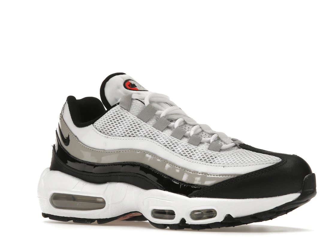 Nike Air Max 95 White Light Iron Ore Black Patent (Women's)