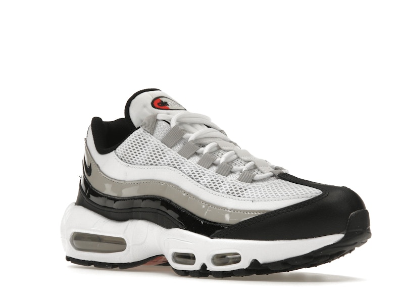 Nike Air Max 95 White Light Iron Ore Black Patent (Women's)