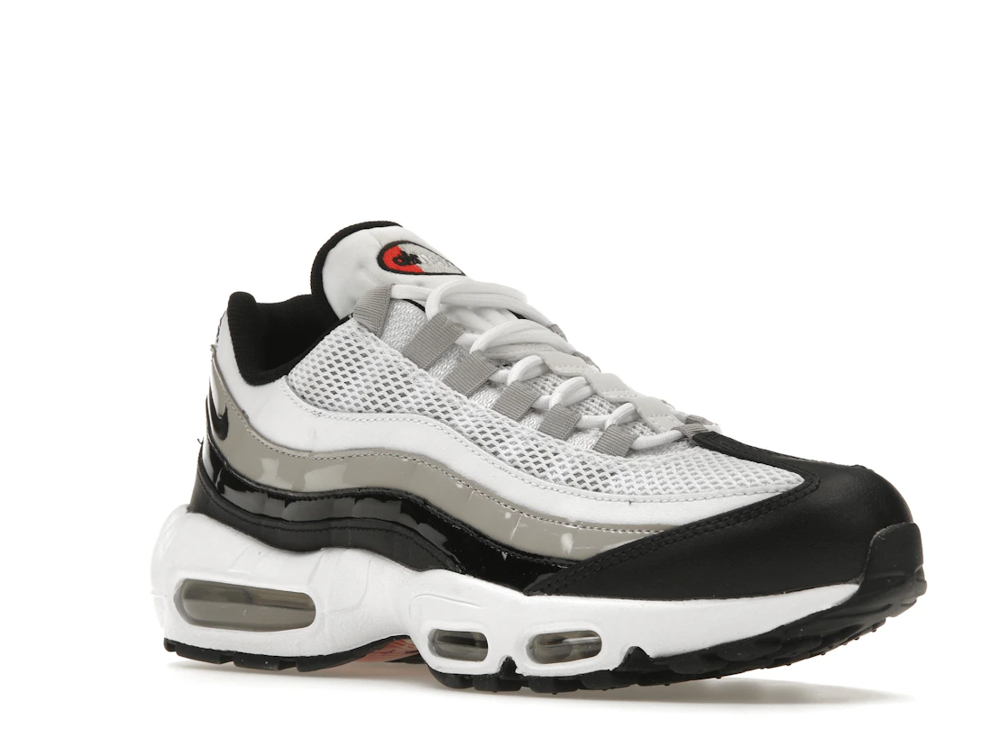 Nike Air Max 95 White Light Iron Ore Black Patent (Women's)
