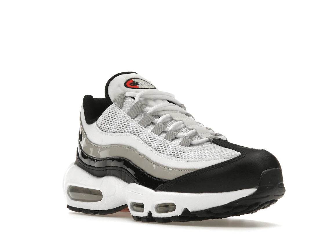 Nike Air Max 95 White Light Iron Ore Black Patent (Women's)