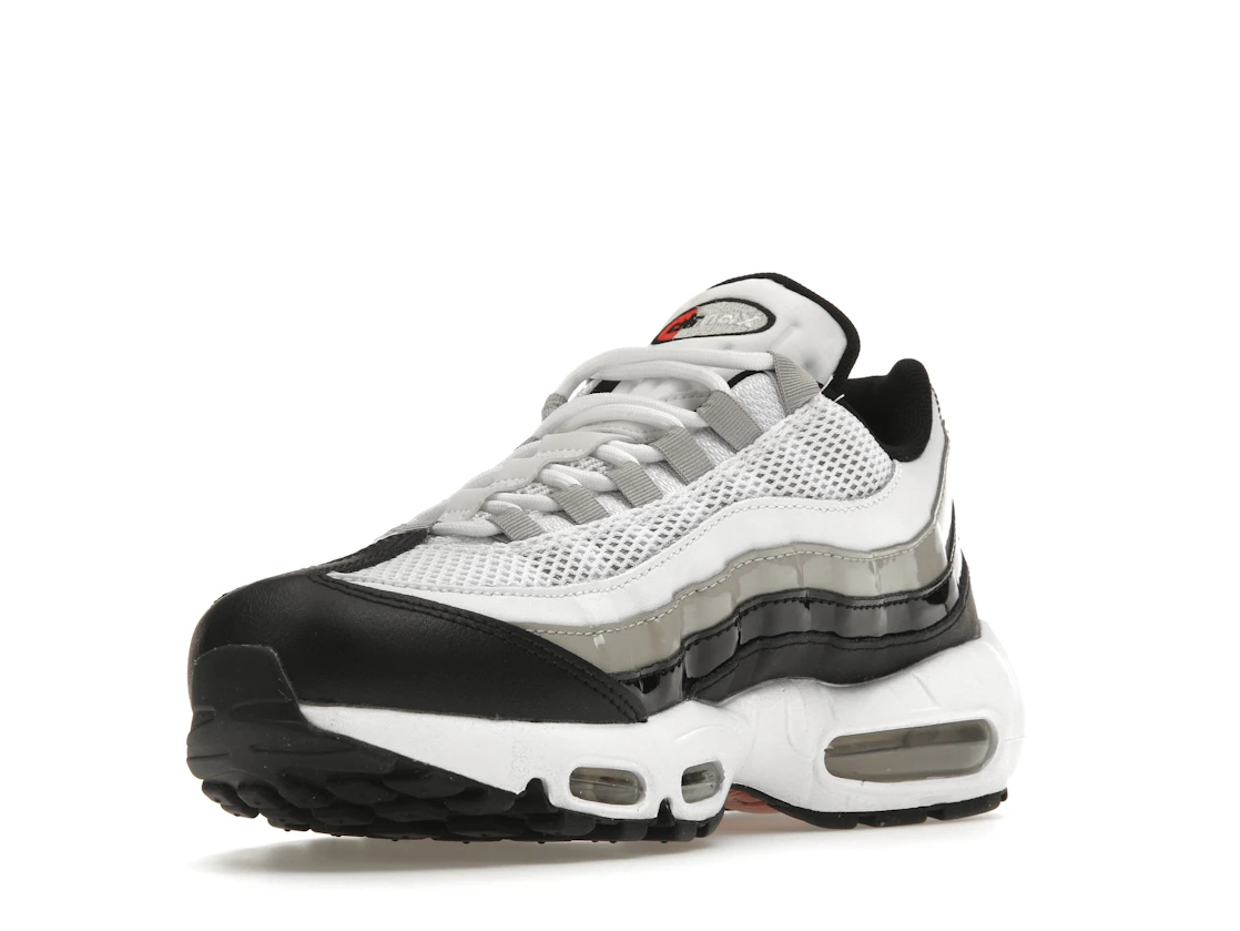 Nike Air Max 95 White Light Iron Ore Black Patent (Women's)