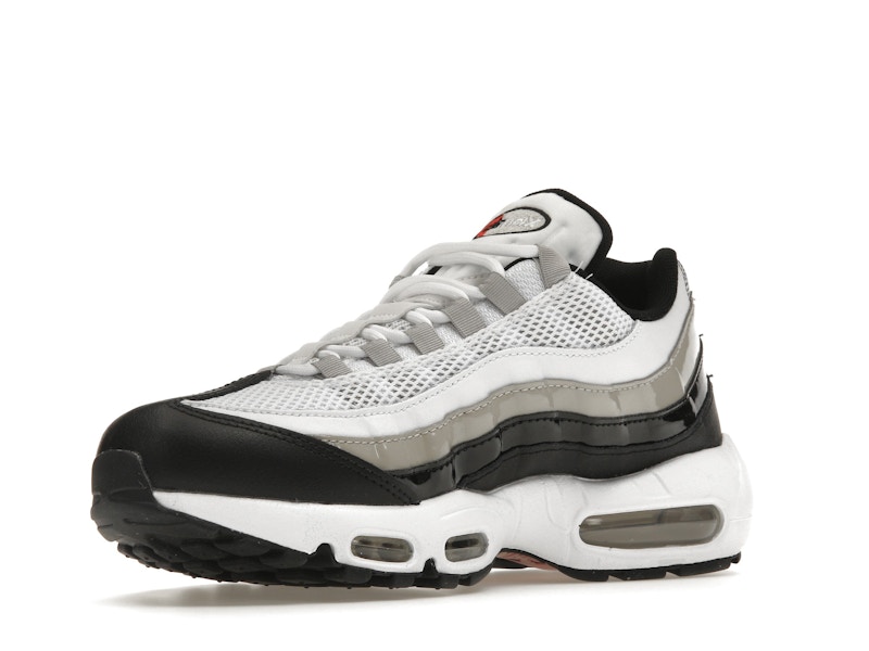 Nike Air Max 95 White Light Iron Ore Black Patent (Women's)