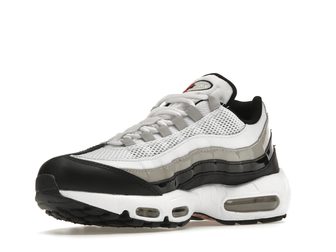 Nike Air Max 95 White Light Iron Ore Black Patent (Women's)