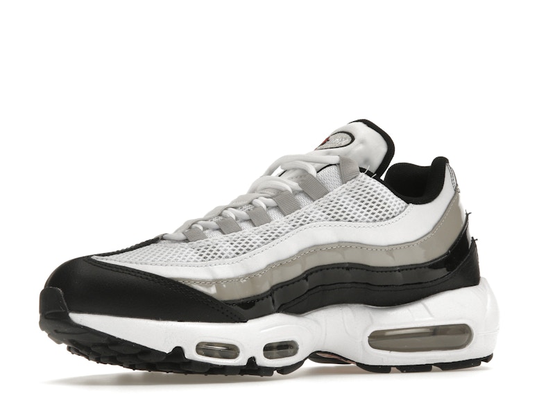 Nike Air Max 95 White Light Iron Ore Black Patent (Women's)