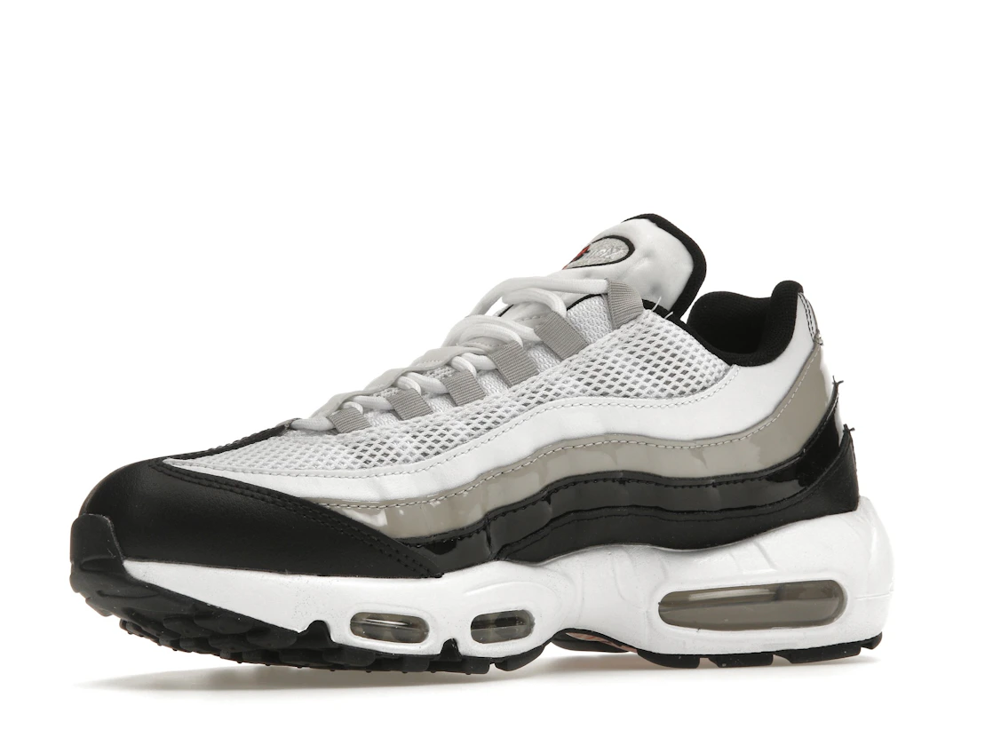 Nike Air Max 95 White Light Iron Ore Black Patent (Women's)