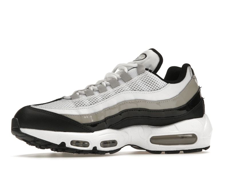 Nike Air Max 95 White Light Iron Ore Black Patent (Women's)