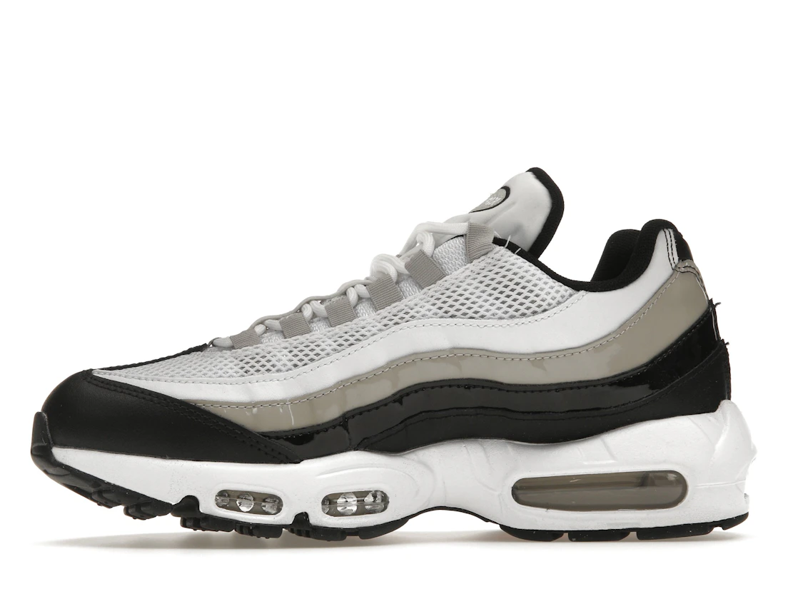 Nike Air Max 95 White Light Iron Ore Black Patent (Women's)