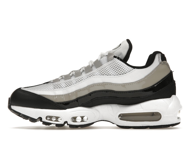 Nike Air Max 95 White Light Iron Ore Black Patent (Women's)