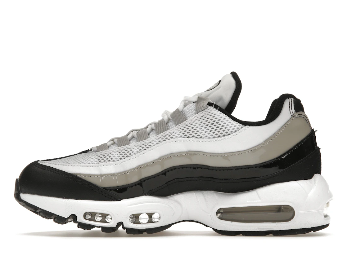 Nike Air Max 95 White Light Iron Ore Black Patent (Women's)