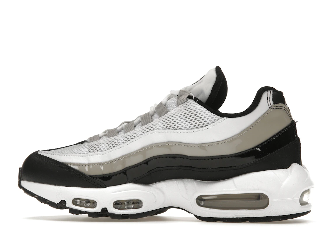 Nike Air Max 95 White Light Iron Ore Black Patent (Women's)