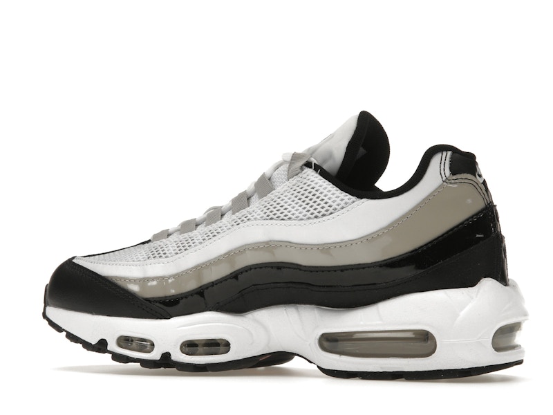 Nike Air Max 95 White Light Iron Ore Black Patent (Women's)