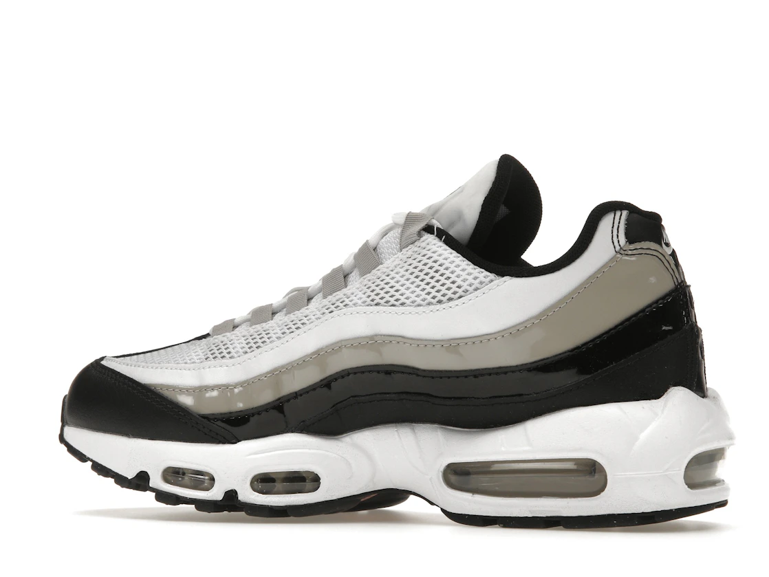 Nike Air Max 95 White Light Iron Ore Black Patent (Women's)