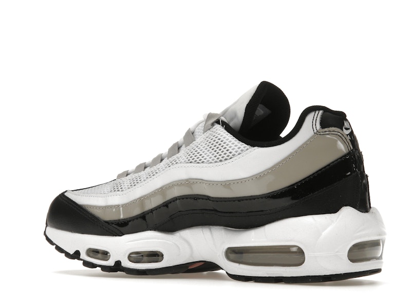 Nike Air Max 95 White Light Iron Ore Black Patent (Women's)