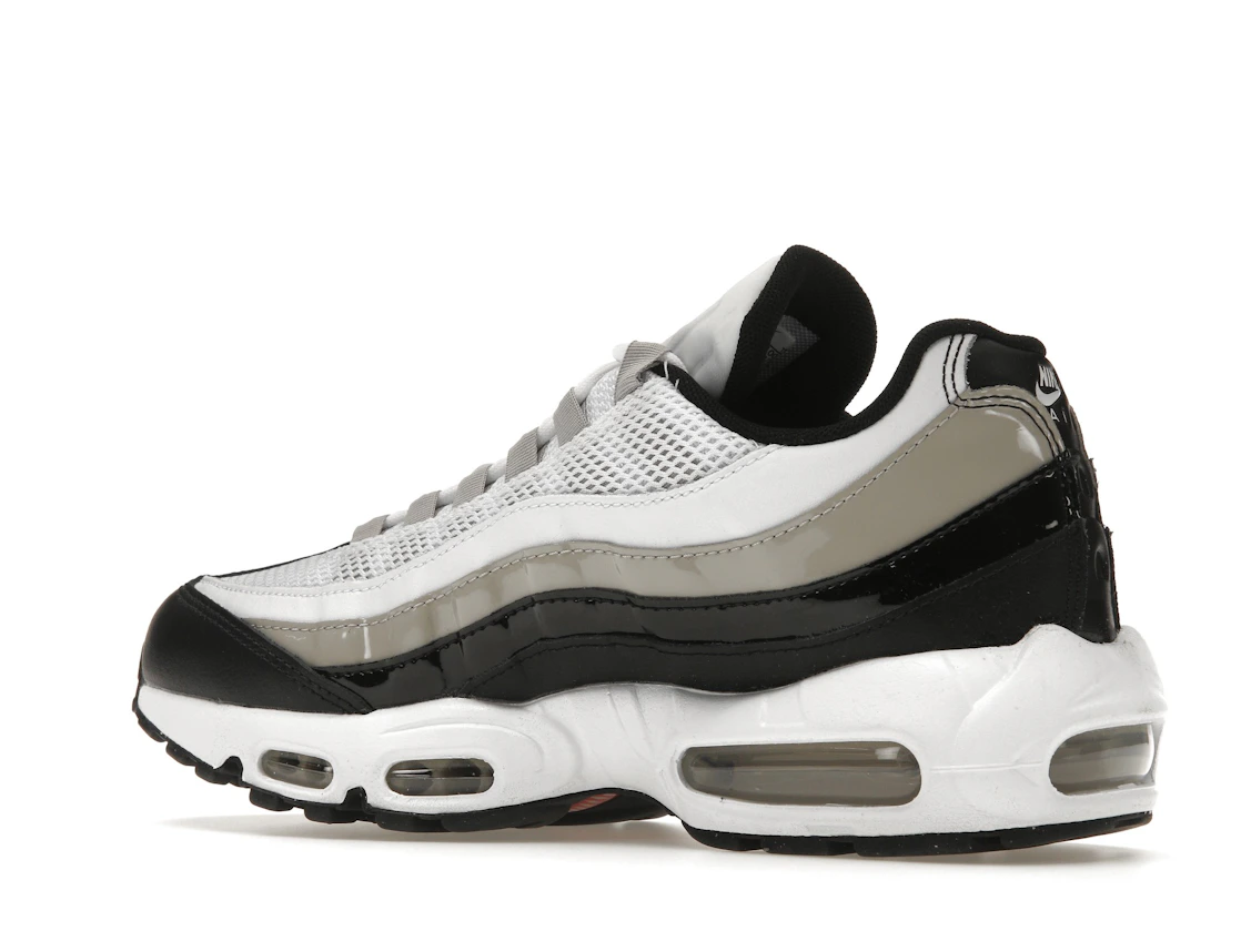 Nike Air Max 95 White Light Iron Ore Black Patent (Women's)