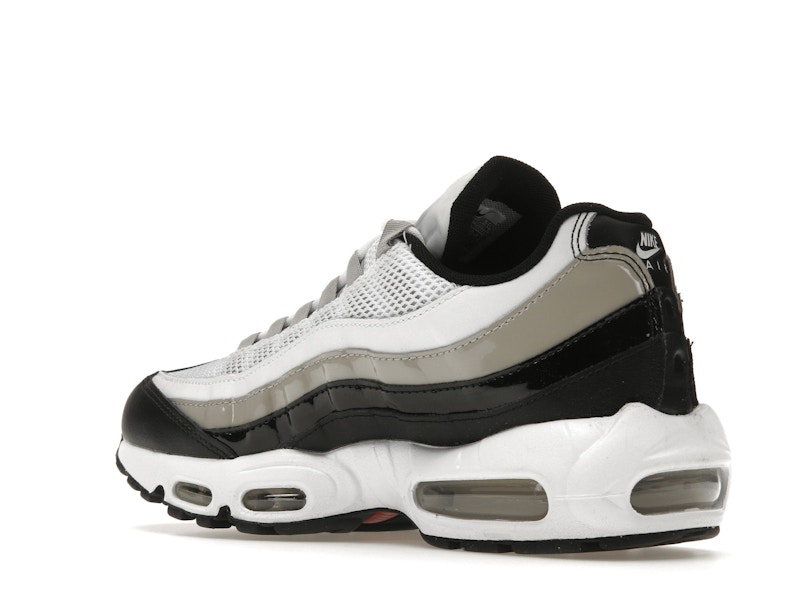 Nike Air Max 95 White Light Iron Ore Black Patent (Women's)