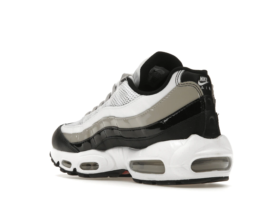 Nike Air Max 95 White Light Iron Ore Black Patent (Women's)
