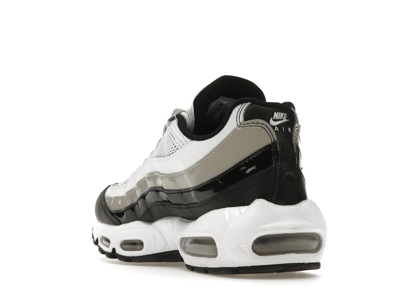 Nike Air Max 95 White Light Iron Ore Black Patent (Women's)