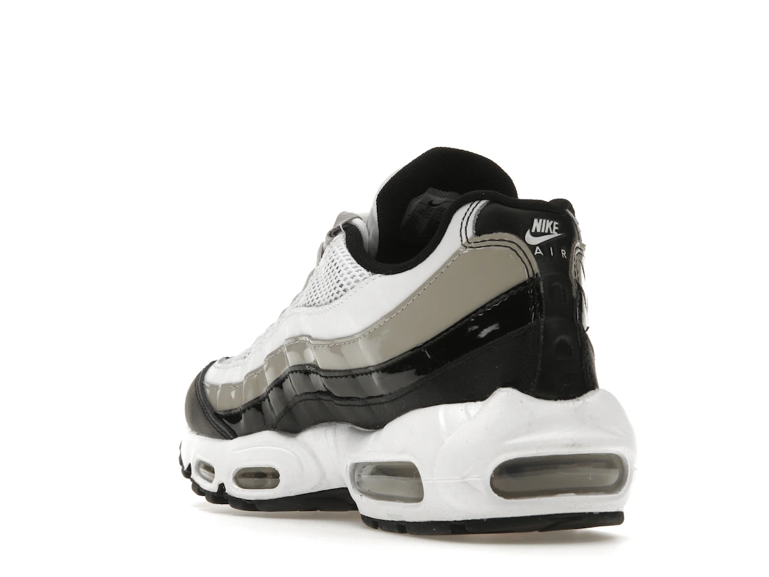 Nike Air Max 95 White Light Iron Ore Black Patent (Women's)